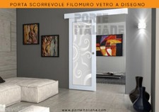 Porta scorrevole filomuro - porta,
