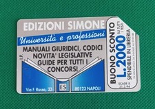   Scheda telefonica usata Edizioni Simone Università e professioni come foto