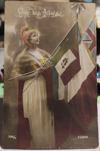 Ww1 cartolina ropaganda degli - cartolina,