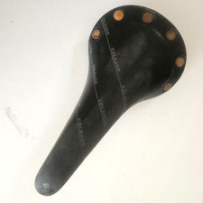 Sella vintage Selle San Marco Girardi Regal in pelle, loghi Colnago, ottime condizioni