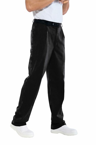 Pantalone cuoco nero - pantalone,