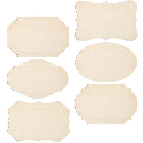 6pcs blank segnali legno - 6pcs, in