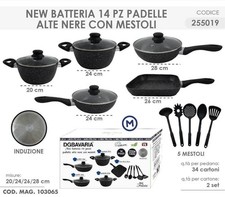 batteria di pentole da