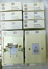 Pulsante luce scala illuminabile LT Terraneo x scatola rotonda