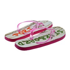 Infradito Port & Starboard Boat Planks design donna rosa taglia UK 4-8 - XFFS081