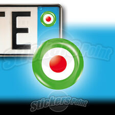 3 ADESIVI targa TRICOLORE