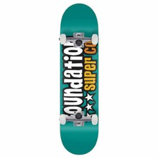 Skateboard Completo Foundation 3 Star Teal 7.88''  - Skate Professionale