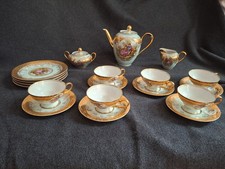 Servizio da tè caffè dipinto