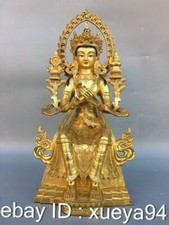 Old Tibet Buddhism bronze Gilt