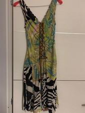 Abito Roberto Cavalli SS2004 Geometrical Green Zebra