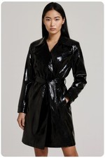 WD.NY Black Trench Coat 100%