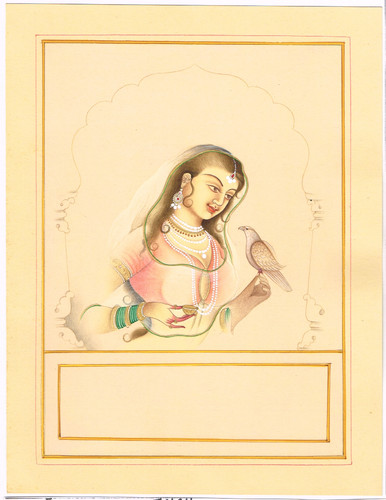 Indiano dipinto ragini - dipinto, di