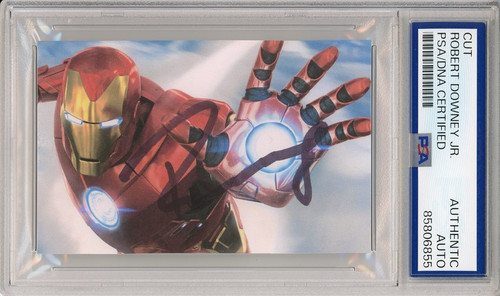 Robert downey signed iron - downey, jr