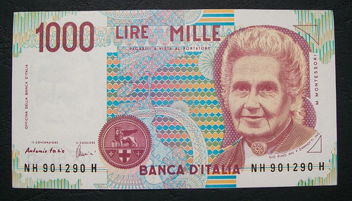1000 lire montessori 1998 - montessori,