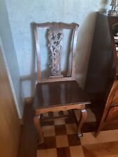 8 Sedie Inglesi Seconda Metà dell’’800 , Stile Chippendale , In Mogano 