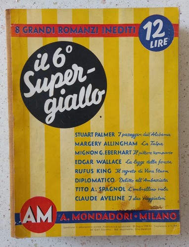 Gialli ante guerra - gialli, mondadori
