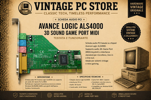 Scheda audio pci avance logic - scheda,