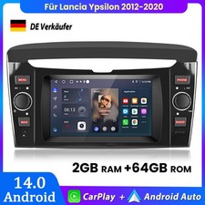 Per Lancia Ypsilon 2012-2020 Carplay Android 14 Autoradio GPS NAVI 2+64GB DAB+