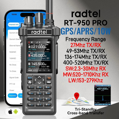Walkie talkie radtel 950 - radtel, rt-950