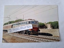 Fotografia Pisa Locomotore Elettrico FS E 656.233 con Bagagliaio su ponte Arno