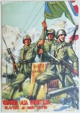 CARTOLINA GUARDIA ALLA FRONTIERA CONFINE D'ERCOLI RESISTERE AD OGNI COSTO M2