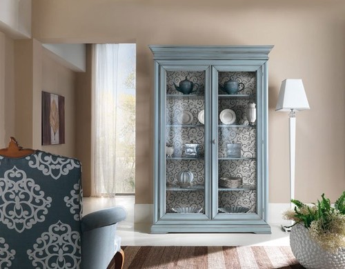 Vetrina cristalliera shabby - vetrina,