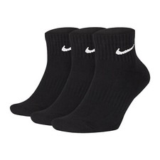 CALZE CALZINI UOMO/DONNA NIKE EVERIDAY CUSH ANKLE CREW SOCKS SX7667 010 col nero