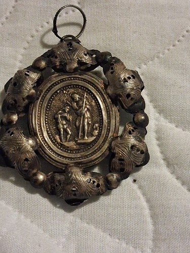 Antico medaglione religioso - antico,