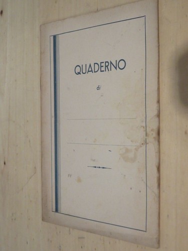 Vecchio quaderno scolastico - vecchio,