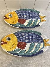 Desuir italian fish pottery - italian,