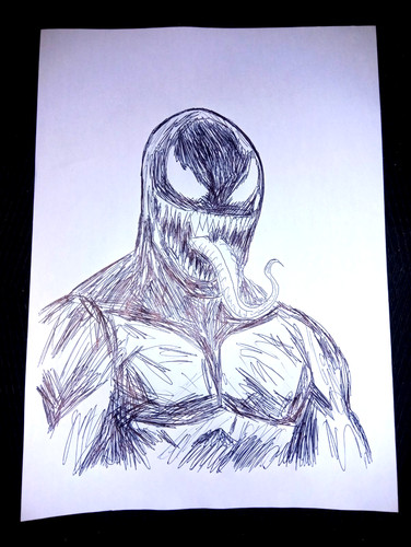Disegno venom spiderman - di,
