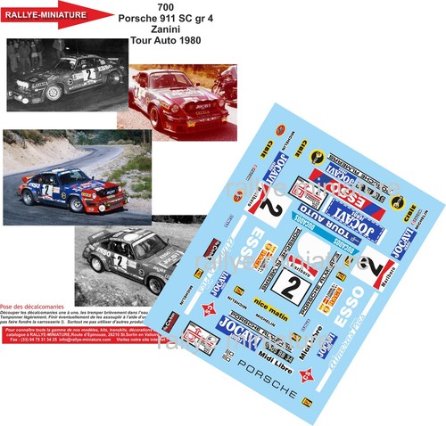 Decals ref 0700 porsche - decals, 1/24
