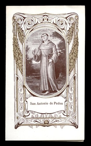 Santino holy card antonio - santino-holy, card"s.antonio