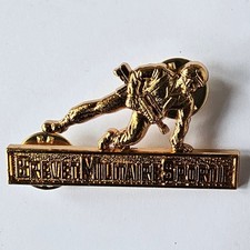 Brevet Militaire Sportif GS 126 Doré FAMAS Insigne Delsart