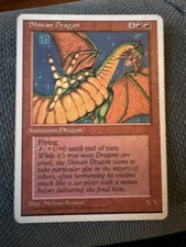 Mtg Shivan Dragon Nm ! 4th