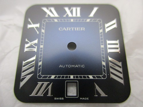 Cartier santos white dial - dial, blue