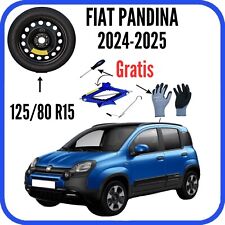 Ruotino di scorta 15 per Fiat Pandina con Cric dot25 Guanti Cacciavite 125/80