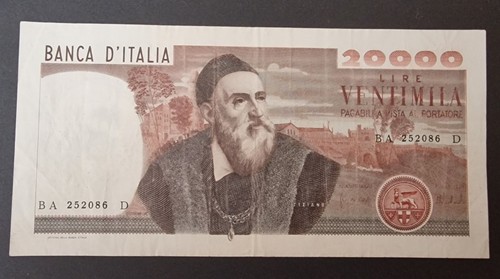 Ventimila 20000 lire tiziano - lire,
