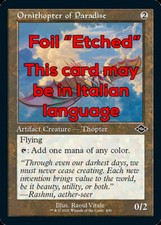 MTG ORNITHOPTER OF PARADISE FOIL EXC ORNITOTTERO PARADISO MH2 RETRO IT ETCHED