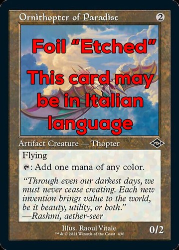 Mtg ornithopter paradise - mtg,