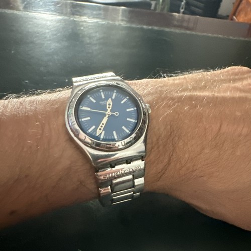 Swatch irony quadrante blu - quadrante, in
