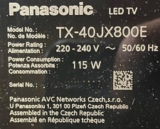 RICAMBI PER TV PANASONIC TX-40JX800E