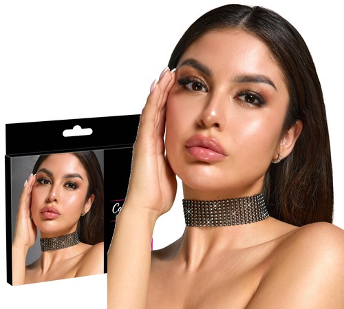 Collana choker con - , strass