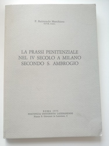 Prassi penitenziale nel iv - penitenziale,