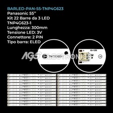 KIT 22 BARRE STRIP 3 LED TV PANASONIC TNP4G623-1 TX-55EX613E