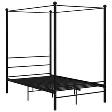Letto a Baldacchino Nero in