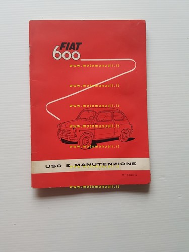 Fiat 600 1959 manuale uso - 1959,