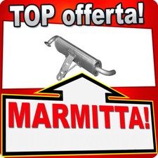 Silenziatore Posteriore per PIAGGIO QUARGO 0.7D 18CV Dal 2004 Marmitta