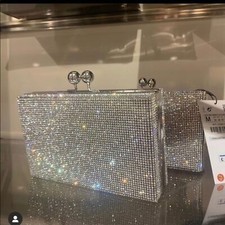 ZARA SPARKLY BOX HANDBAG