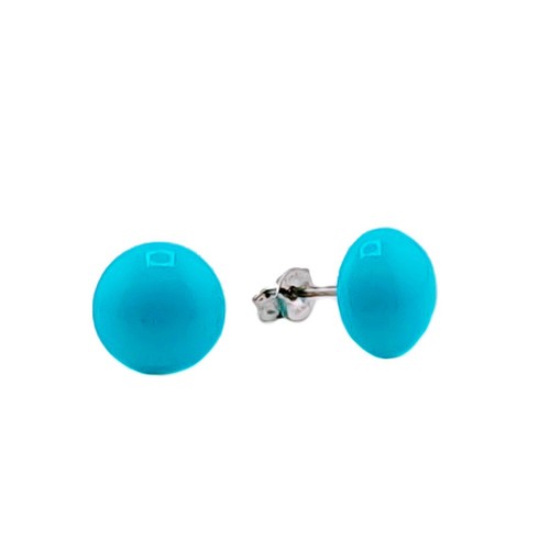 Orecchini turchese bottone